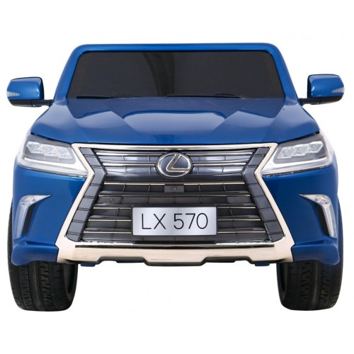 Lexus LX570 Lakované 2 Dětské Auto Modré Dálkové EVA Kola Rádio MP3 LED