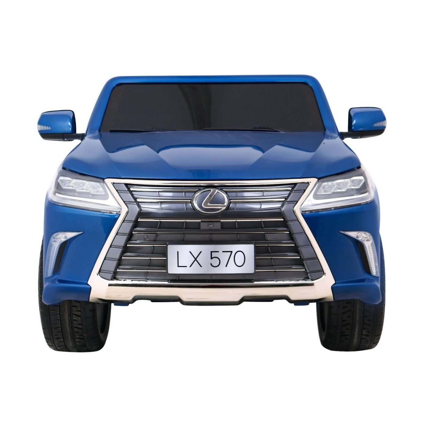 Lexus LX570 Lakované 2 Dětské Auto Modré Dálkové EVA Kola Rádio MP3 LED