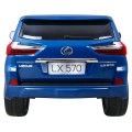 Lexus LX570 Lakované 2 Dětské Auto Modré Dálkové EVA Kola Rádio MP3 LED
