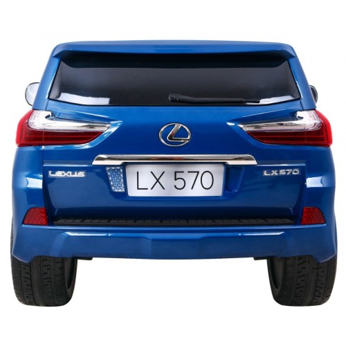 Lexus LX570 Lakované 2 Dětské Auto Modré Dálkové EVA Kola Rádio MP3 LED