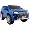 Lexus LX570 Lakované 2 Dětské Auto Modré Dálkové EVA Kola Rádio MP3 LED