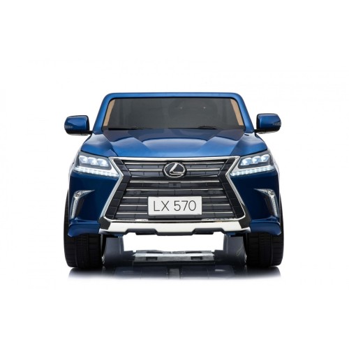 Lexus LX570 Lakované 2 Dětské Auto Modré Dálkové EVA Kola Rádio MP3 LED