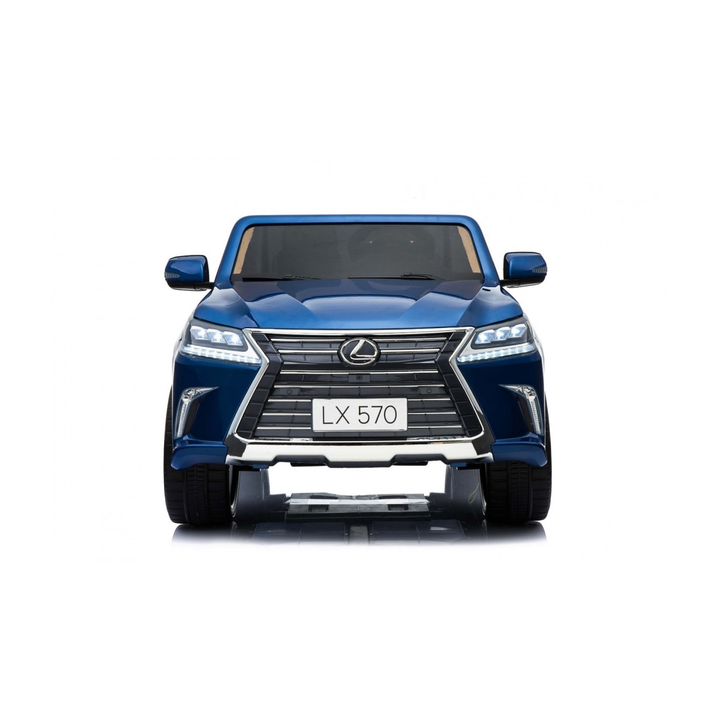 Lexus LX570 Lakované 2 Dětské Auto Modré Dálkové EVA Kola Rádio MP3 LED