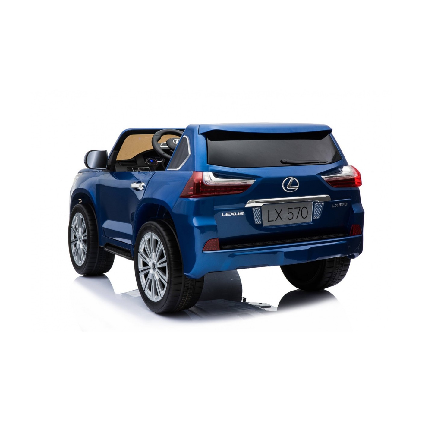 Lexus LX570 Lakované 2 Dětské Auto Modré Dálkové EVA Kola Rádio MP3 LED