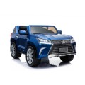 Lexus LX570 Lakované 2 Dětské Auto Modré Dálkové EVA Kola Rádio MP3 LED