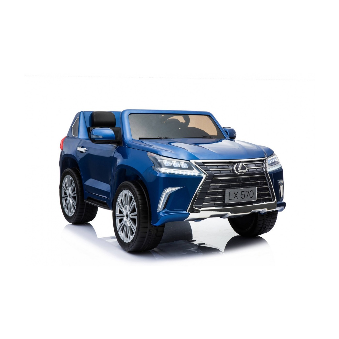 Lexus LX570 Lakované 2 Dětské Auto Modré Dálkové EVA Kola Rádio MP3 LED