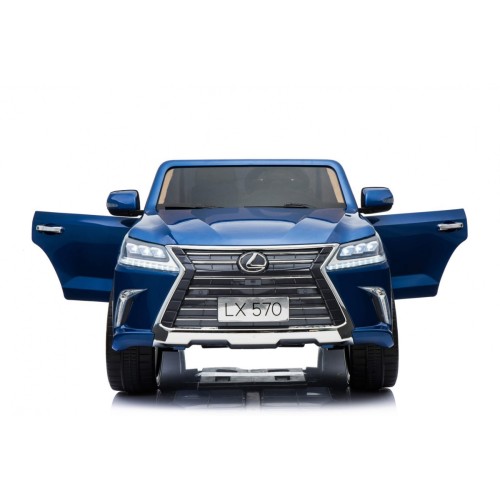 Lexus LX570 Lakované 2 Dětské Auto Modré Dálkové EVA Kola Rádio MP3 LED