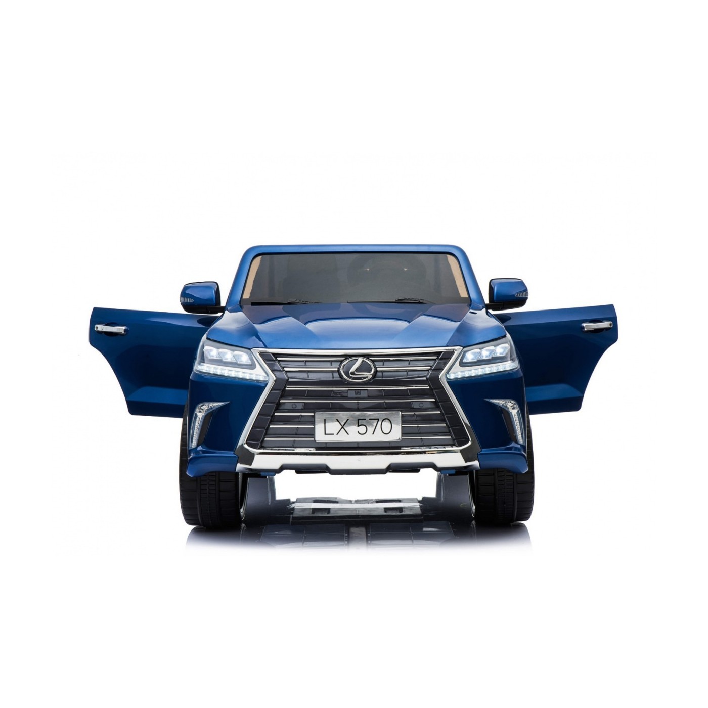 Lexus LX570 Lakované 2 Dětské Auto Modré Dálkové EVA Kola Rádio MP3 LED