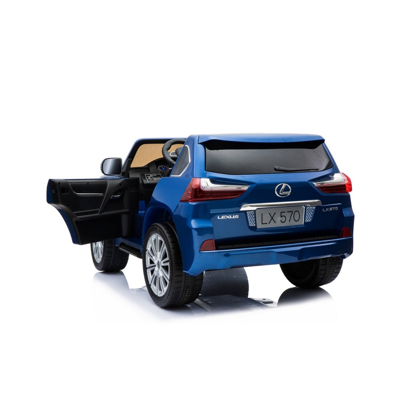 Lexus LX570 Lakované 2 Dětské Auto Modré Dálkové EVA Kola Rádio MP3 LED