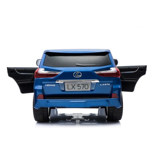 Lexus LX570 Lakované 2 Dětské Auto Modré Dálkové EVA Kola Rádio MP3 LED