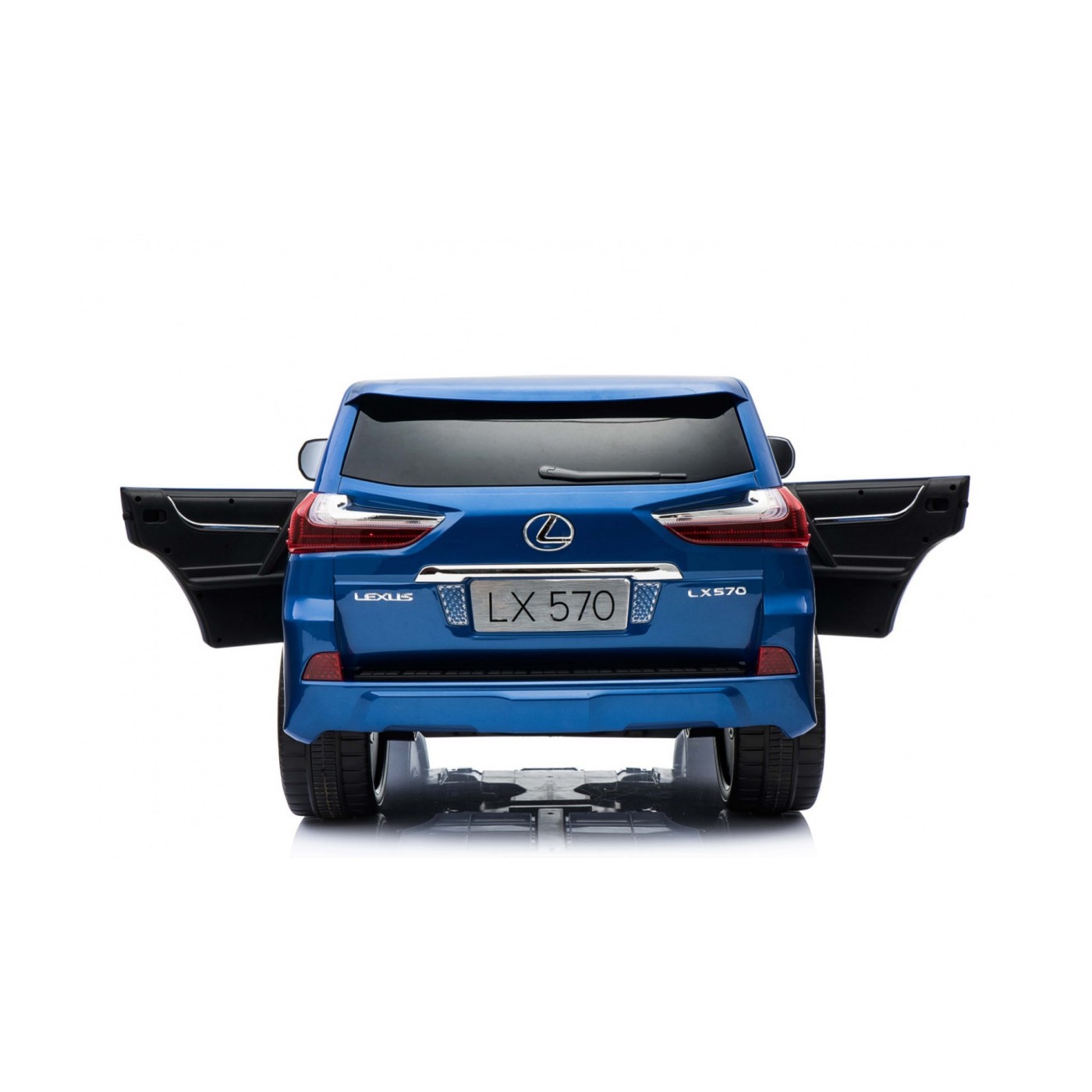 Lexus LX570 Lakované 2 Dětské Auto Modré Dálkové EVA Kola Rádio MP3 LED