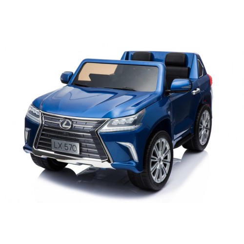 Lexus LX570 Lakované 2 Dětské Auto Modré Dálkové EVA Kola Rádio MP3 LED