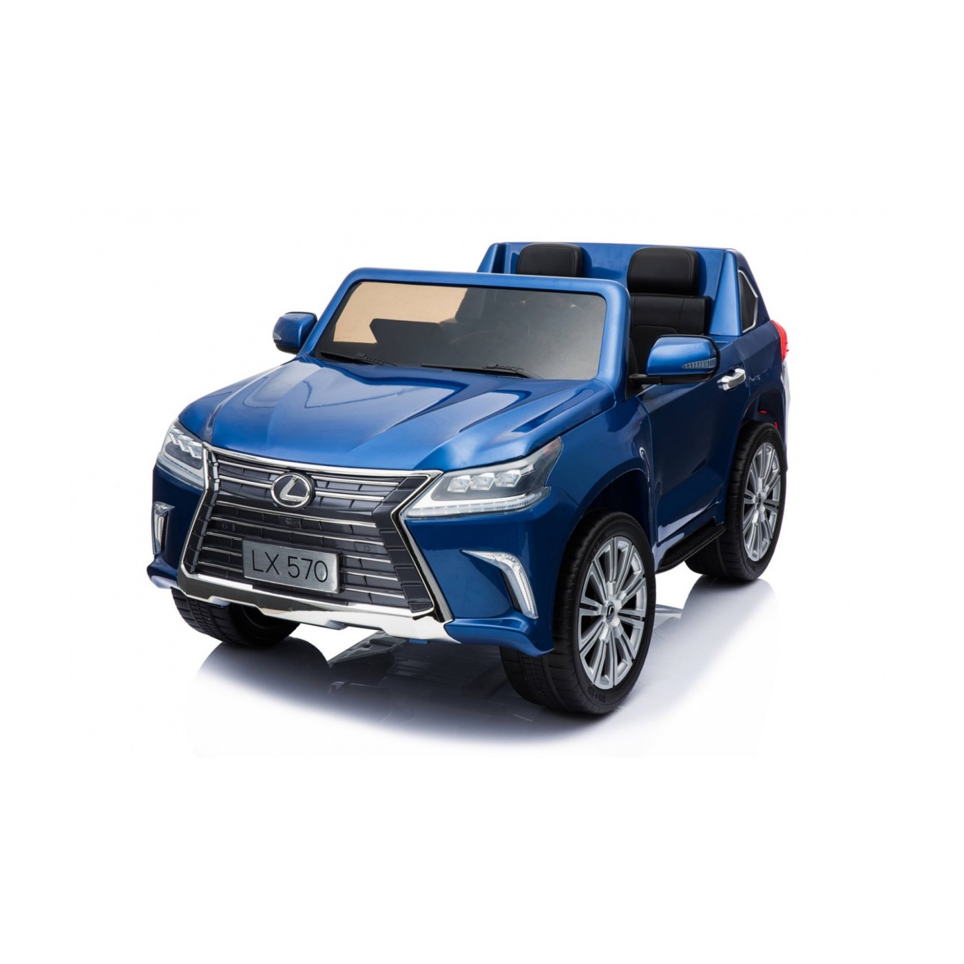 Lexus LX570 Lakované 2 Dětské Auto Modré Dálkové EVA Kola Rádio MP3 LED