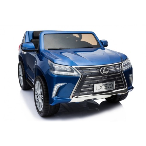 Lexus LX570 Lakované 2 Dětské Auto Modré Dálkové EVA Kola Rádio MP3 LED