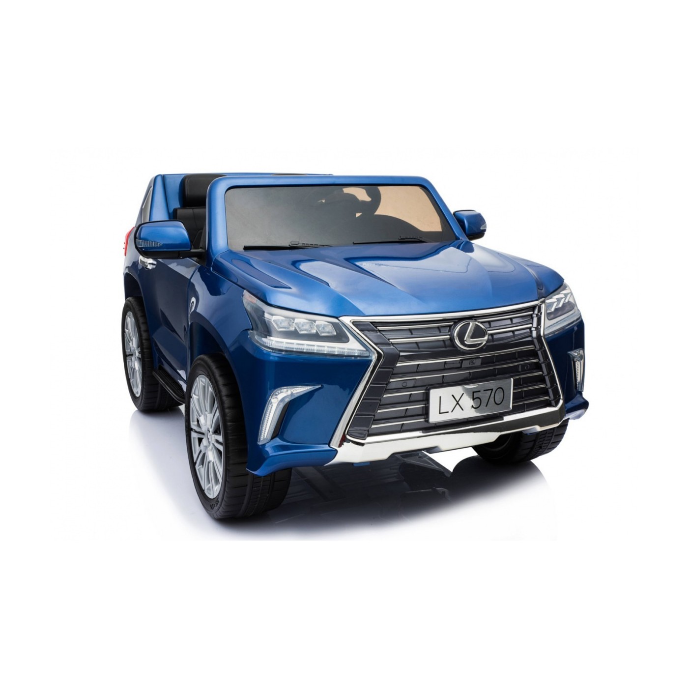 Lexus LX570 Lakované 2 Dětské Auto Modré Dálkové EVA Kola Rádio MP3 LED