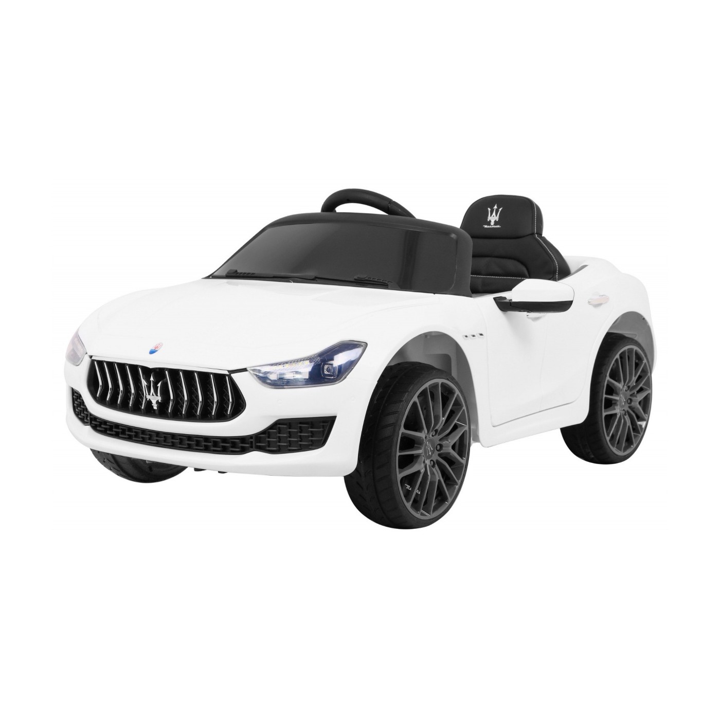 Maserati Ghibli Dětská baterie Bílá Dálkový Pomalý Start EVA MP3 USB LED