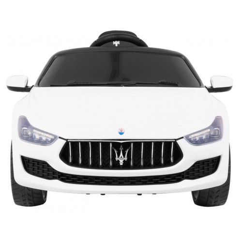 Maserati Ghibli Dětská baterie Bílá Dálkový Pomalý Start EVA MP3 USB LED