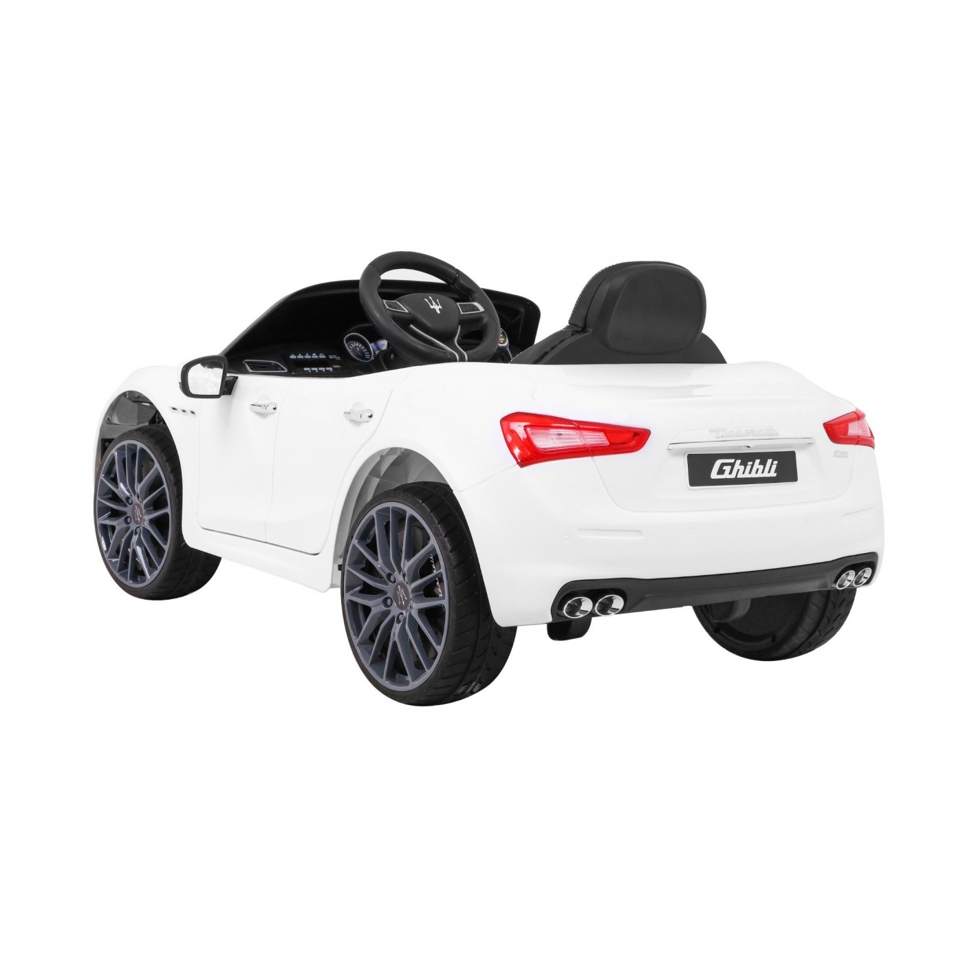 Maserati Ghibli Dětská baterie Bílá Dálkový Pomalý Start EVA MP3 USB LED