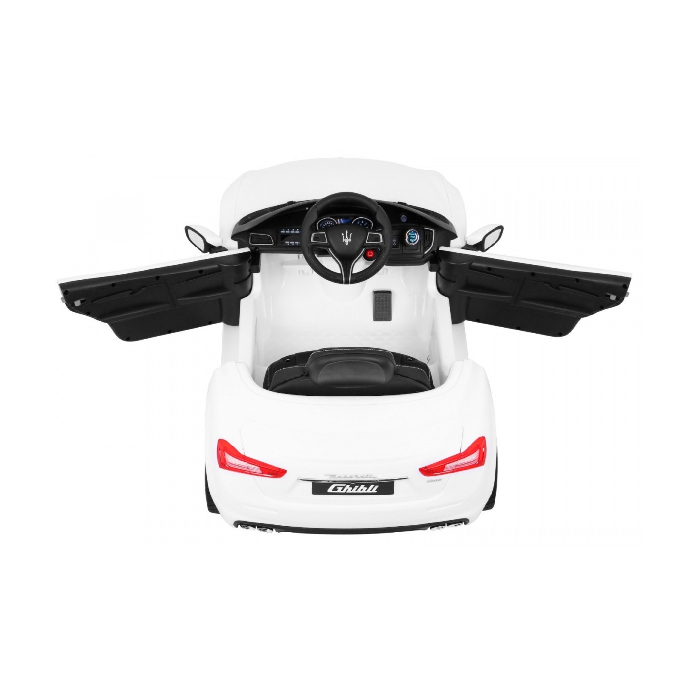 Maserati Ghibli Dětská baterie Bílá Dálkový Pomalý Start EVA MP3 USB LED