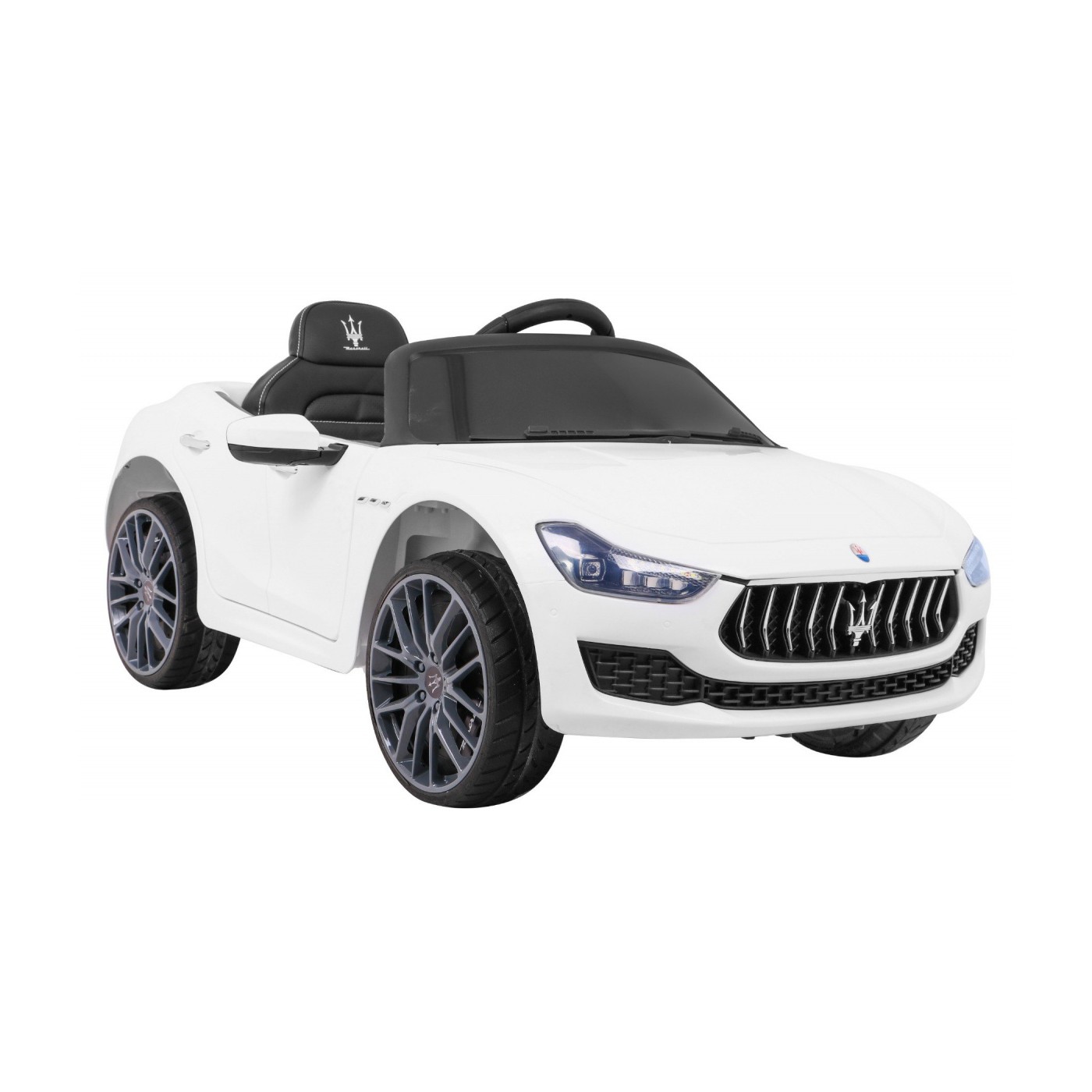 Maserati Ghibli Dětská baterie Bílá Dálkový Pomalý Start EVA MP3 USB LED