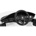 Maserati Ghibli Dětská baterie Bílá Dálkový Pomalý Start EVA MP3 USB LED