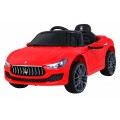 Dětská baterie Maserati Ghibli červená + dálkové ovládání + pomalý start + EVA + MP3 USB + LED