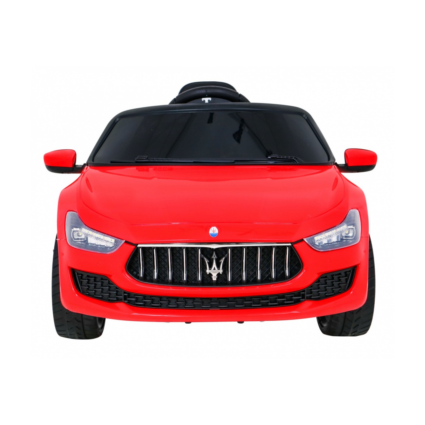 Dětská baterie Maserati Ghibli červená + dálkové ovládání + pomalý start + EVA + MP3 USB + LED