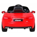 Dětská baterie Maserati Ghibli červená + dálkové ovládání + pomalý start + EVA + MP3 USB + LED