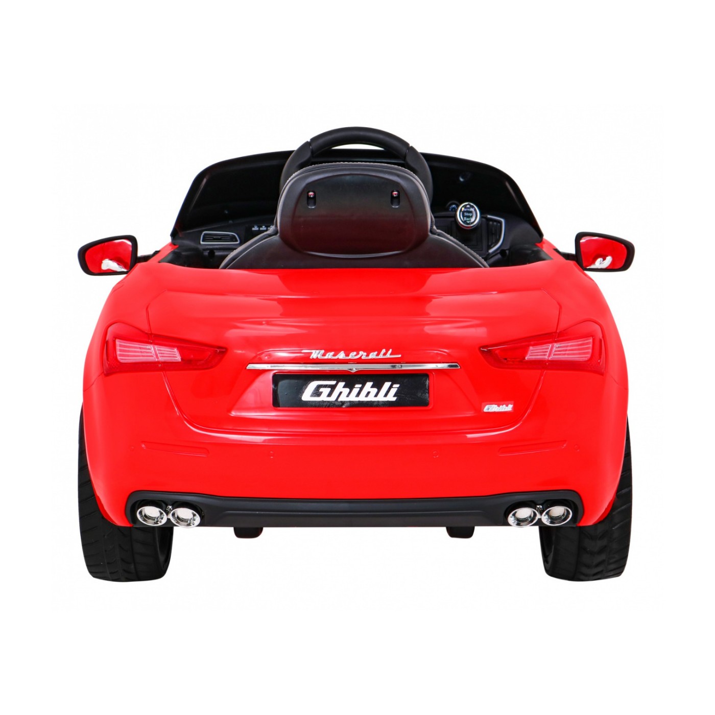 Dětská baterie Maserati Ghibli červená + dálkové ovládání + pomalý start + EVA + MP3 USB + LED