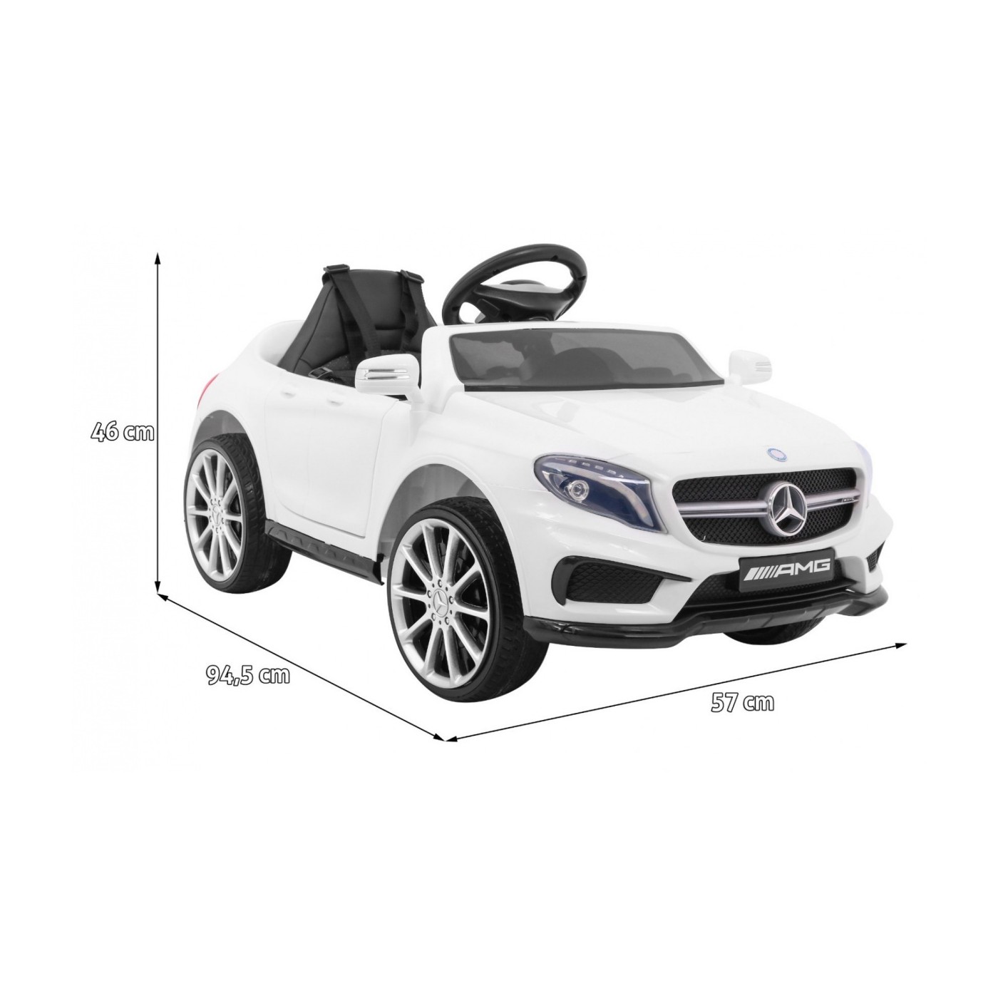 Vozidlo Mercedes AMG GLA-45 bílá