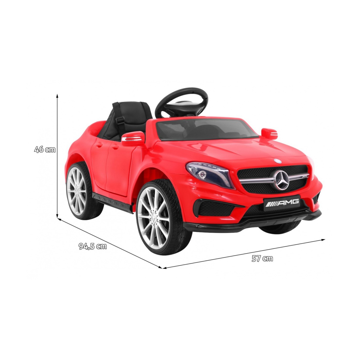 Mercedes AMG GLA-45 červená