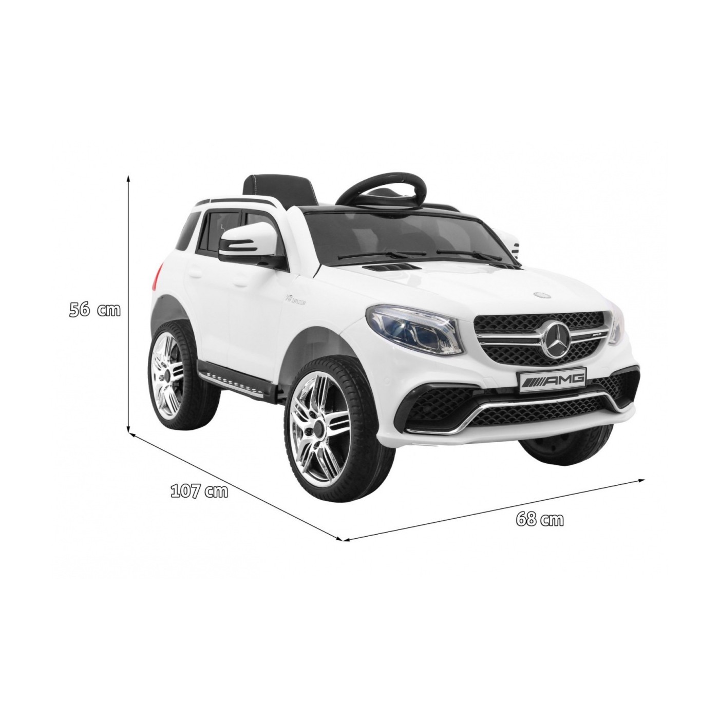 Mercedes AMG GLE 63 AMG vozidlo bílá