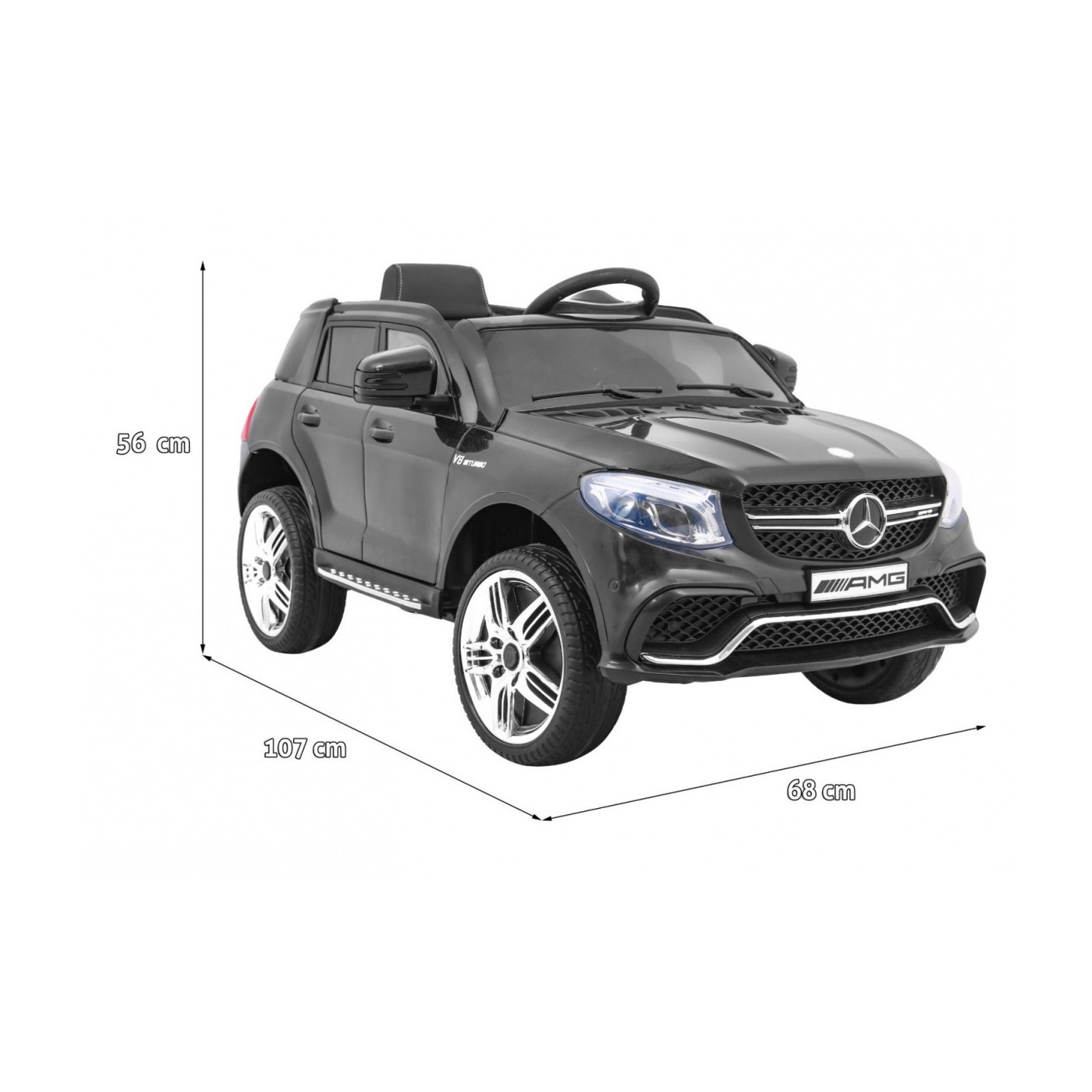 Mercedes AMG GLE 63 AMG vozidlo černé