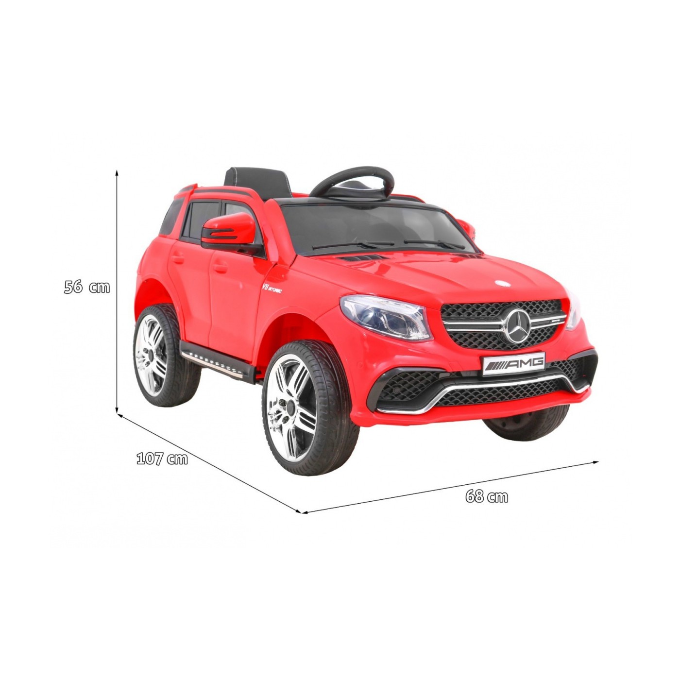 Mercedes AMG GLE 63 AMG vozidlo červená