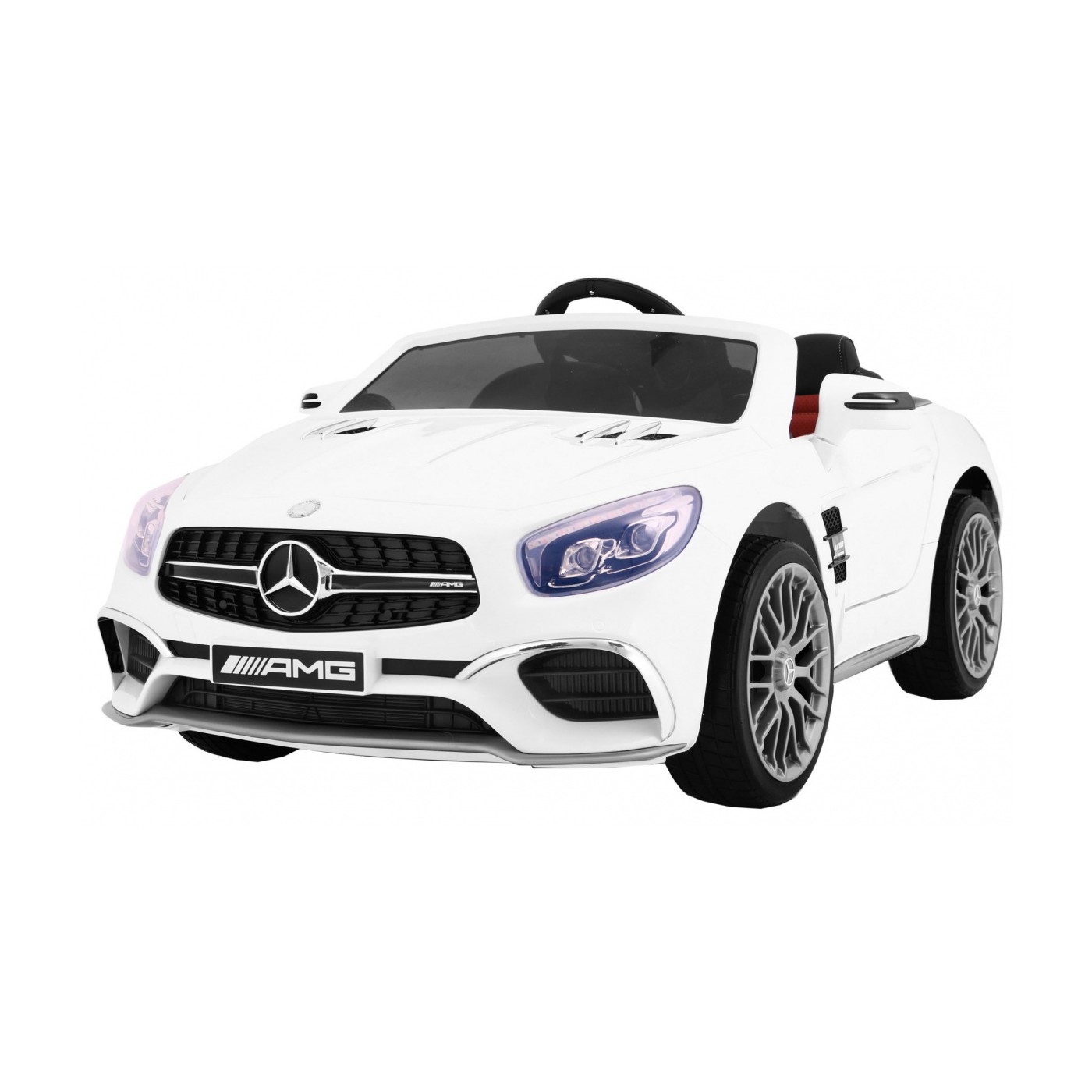 Mercedes AMG SL65 Dětské bílé dálkové nastavení sedadla v kufru MP3 LED pomalý start
