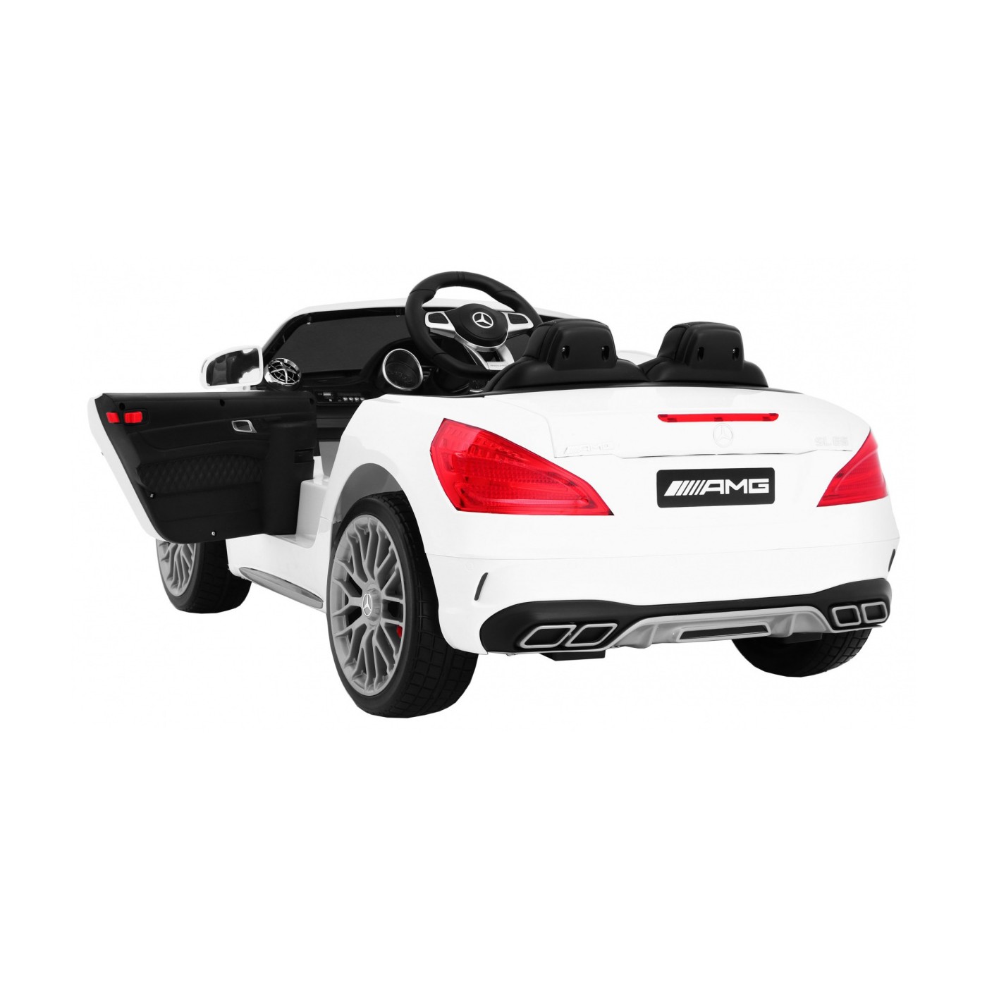 Mercedes AMG SL65 Dětské bílé dálkové nastavení sedadla v kufru MP3 LED pomalý start