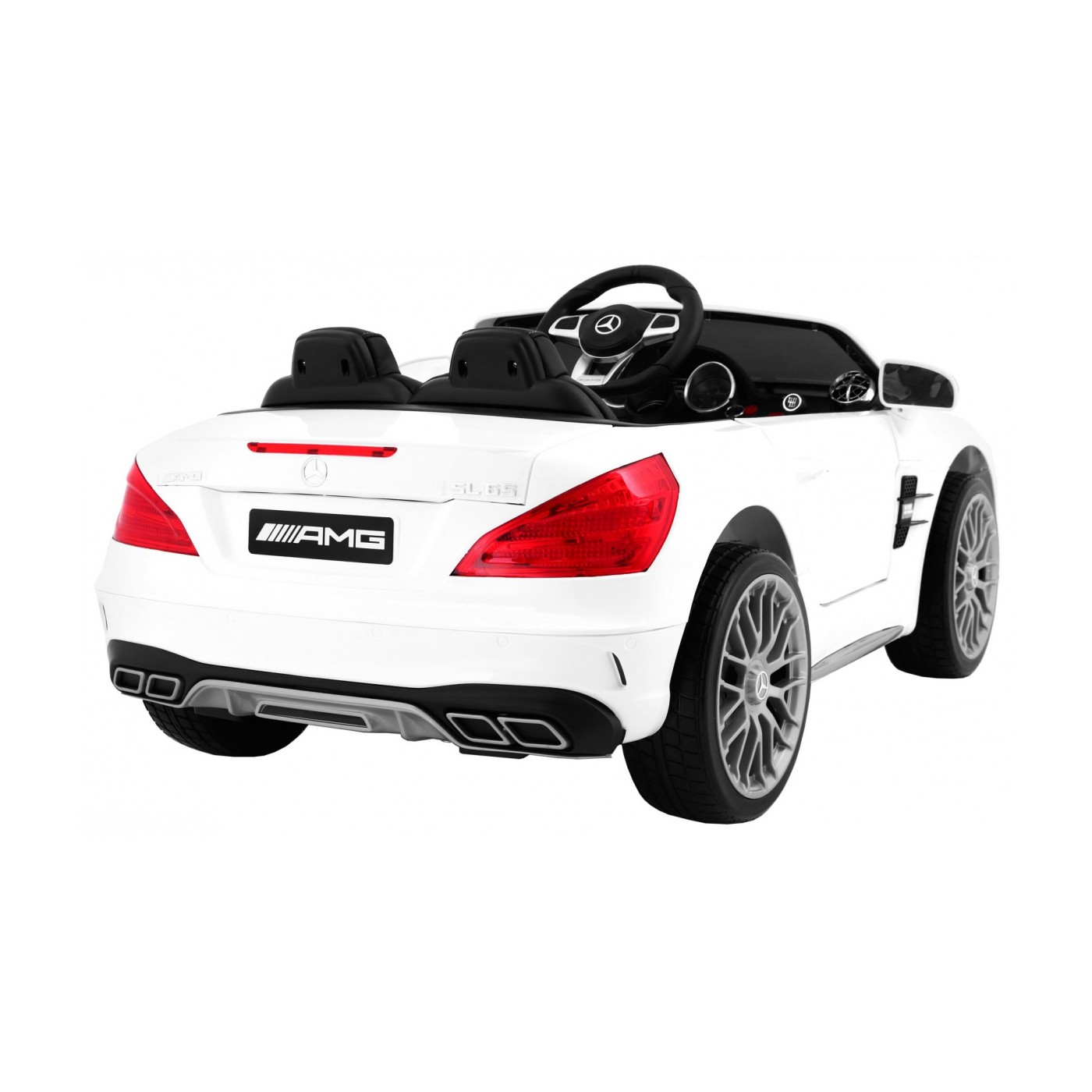Mercedes AMG SL65 Dětské bílé dálkové nastavení sedadla v kufru MP3 LED pomalý start