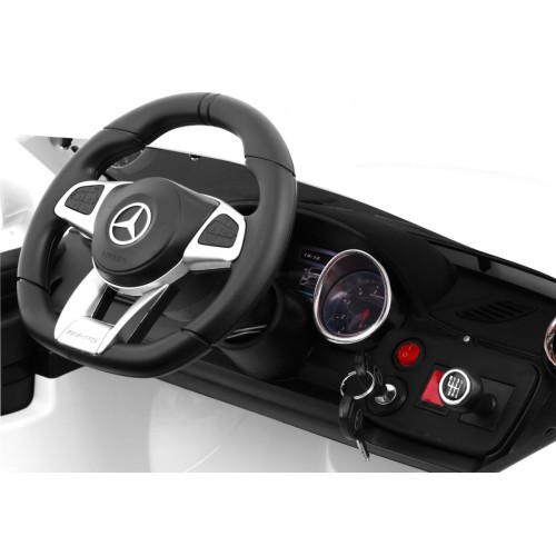 Mercedes AMG SL65 Dětské bílé dálkové nastavení sedadla v kufru MP3 LED pomalý start