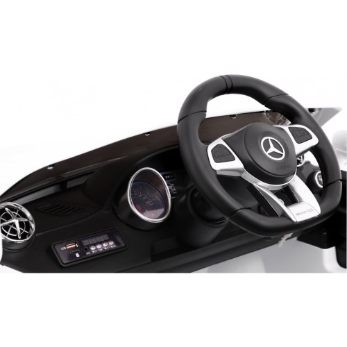 Mercedes AMG SL65 Dětské bílé dálkové nastavení sedadla v kufru MP3 LED pomalý start