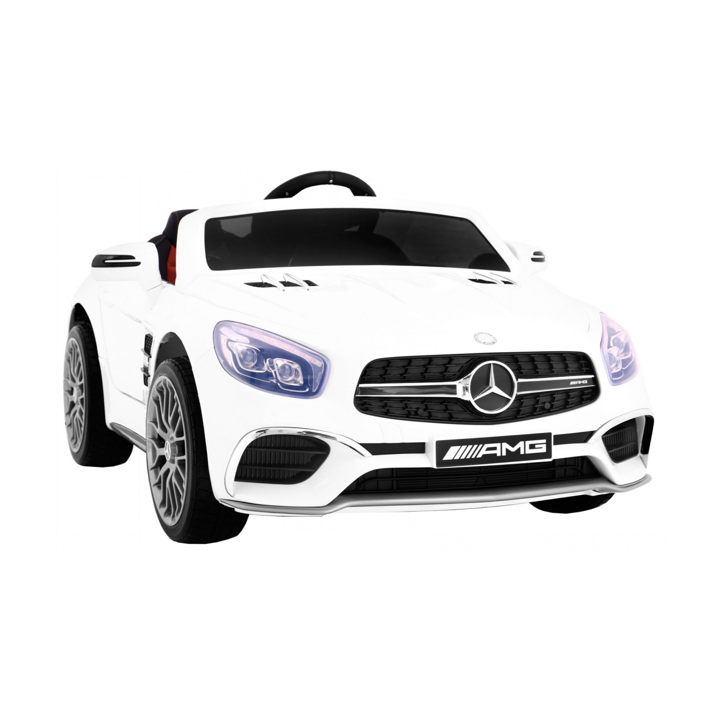 Mercedes AMG SL65 Dětské bílé dálkové nastavení sedadla v kufru MP3 LED pomalý start