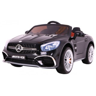 Mercedes AMG SL65 Dětské černé dálkové nastavení sedadla v kufru MP3 LED pomalý start