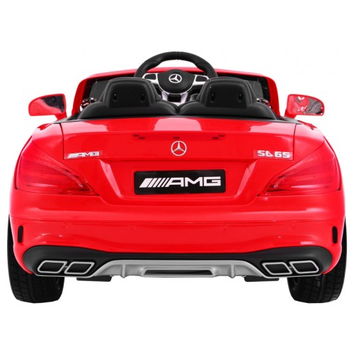 Mercedes AMG SL65 Dětské červené dálkové nastavení sedadla v kufru MP3 LED pomalý start