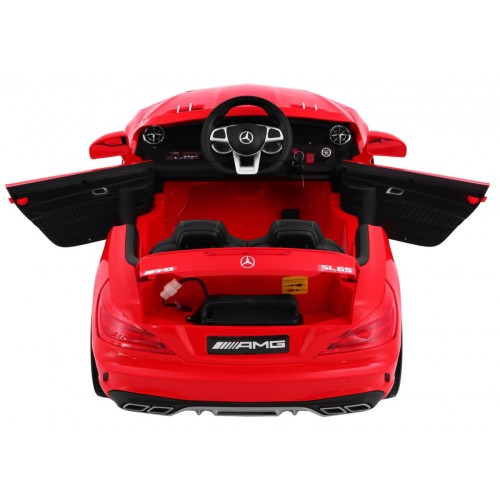 Mercedes AMG SL65 Dětské červené dálkové nastavení sedadla v kufru MP3 LED pomalý start
