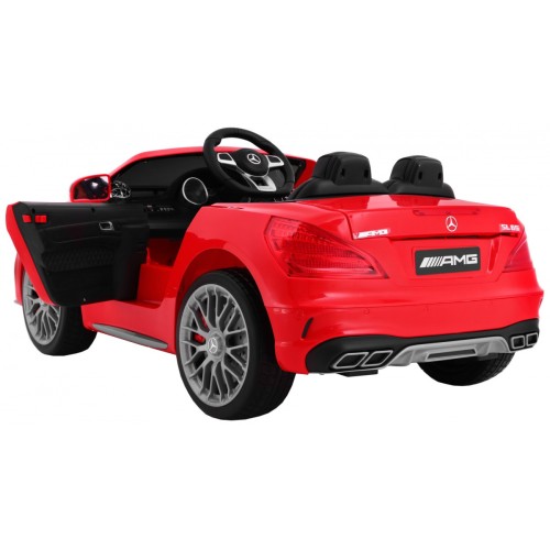 Mercedes AMG SL65 Dětské červené dálkové nastavení sedadla v kufru MP3 LED pomalý start