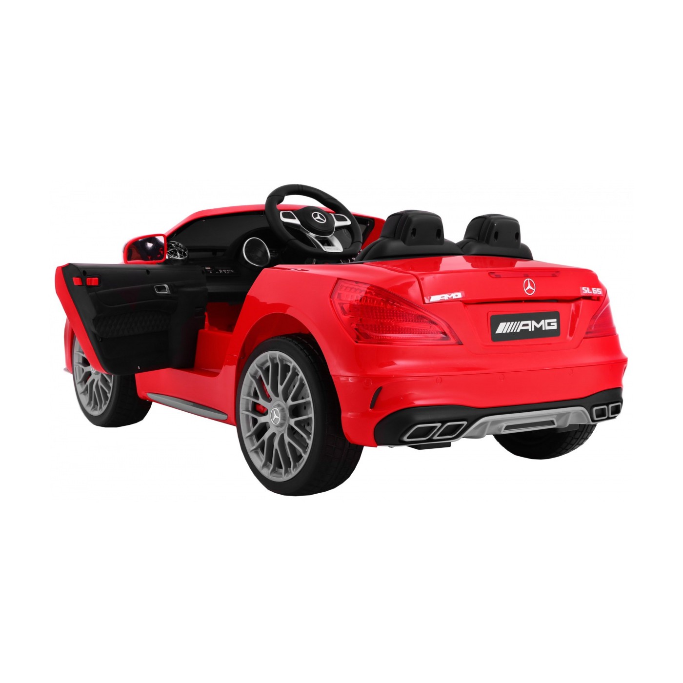 Mercedes AMG SL65 Dětské červené dálkové nastavení sedadla v kufru MP3 LED pomalý start