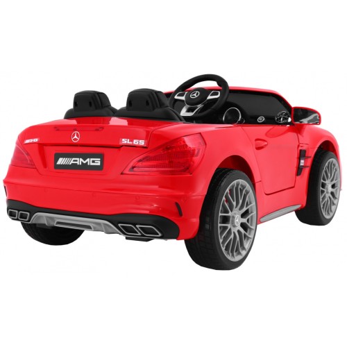 Mercedes AMG SL65 Dětské červené dálkové nastavení sedadla v kufru MP3 LED pomalý start