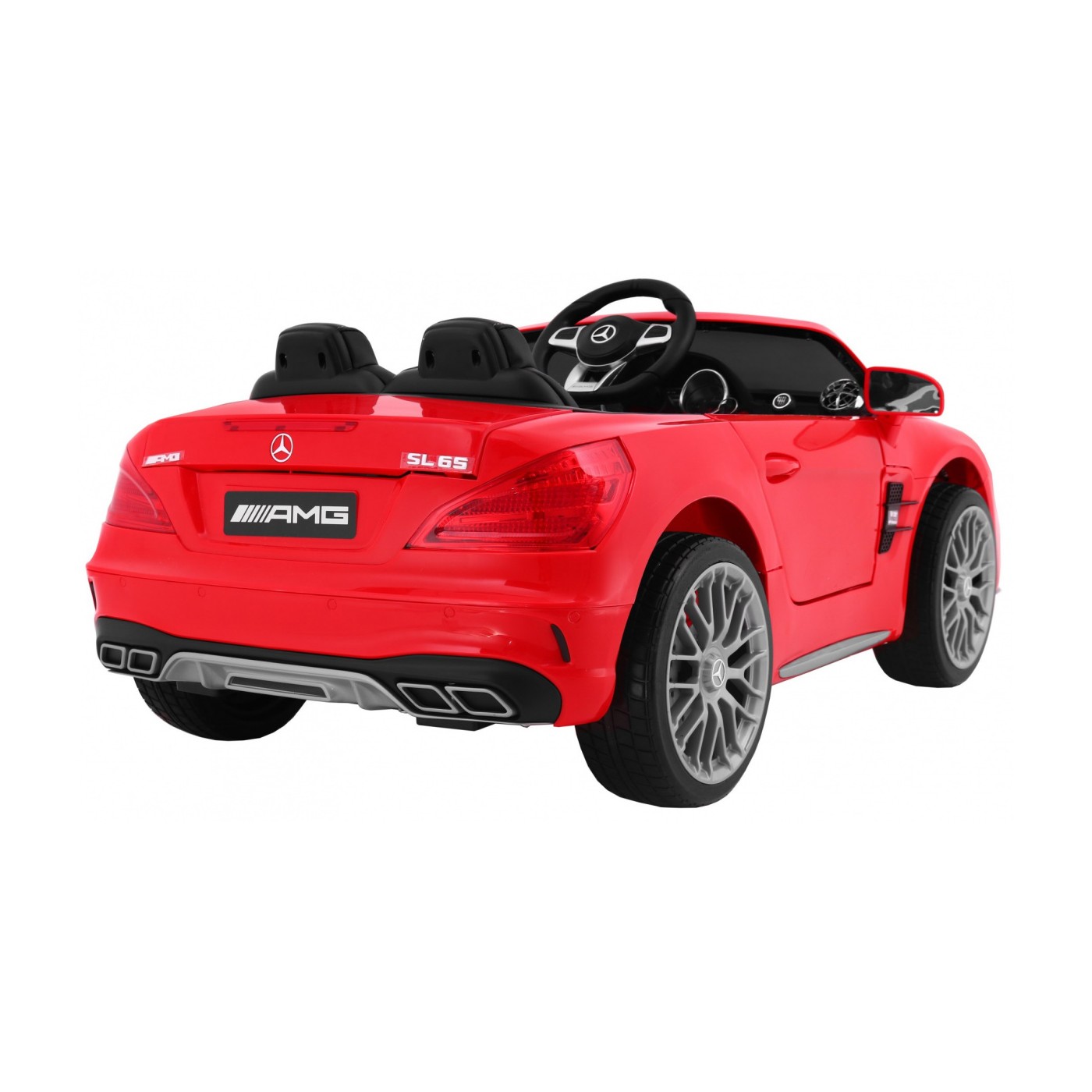Mercedes AMG SL65 Dětské červené dálkové nastavení sedadla v kufru MP3 LED pomalý start