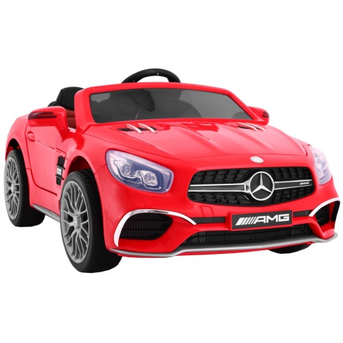 Mercedes AMG SL65 Dětské červené dálkové nastavení sedadla v kufru MP3 LED pomalý start
