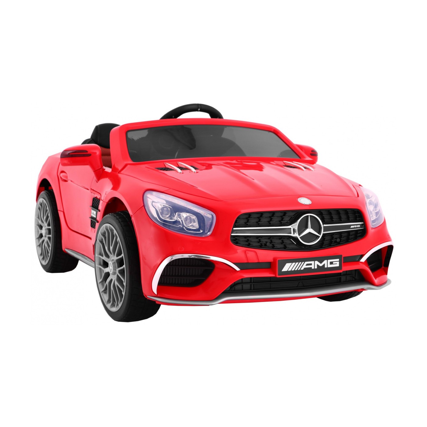Mercedes AMG SL65 Dětské červené dálkové nastavení sedadla v kufru MP3 LED pomalý start