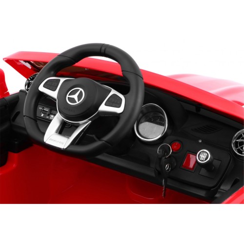 Mercedes AMG SL65 Dětské červené dálkové nastavení sedadla v kufru MP3 LED pomalý start